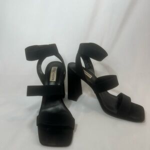 Steve Madden Black Strappy Heels